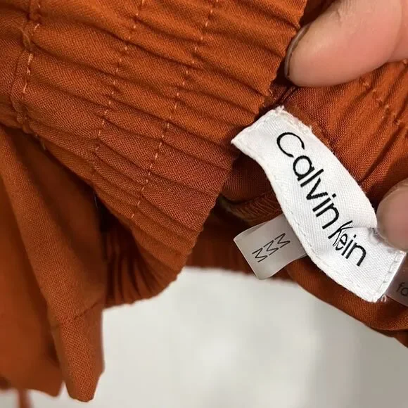 Calvin Klein Ankle Length Drawstring Pants SZ M - Picture 5 of 5